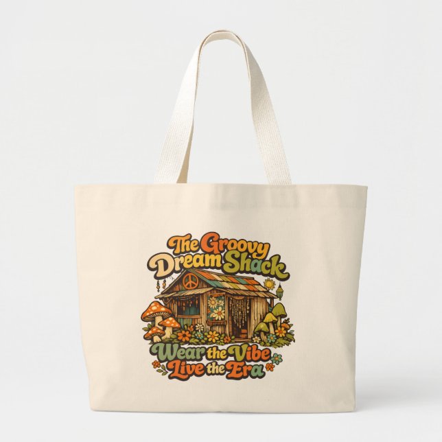 La Bolsa Tote Jumbo Groovy Dream Shack (Frente)