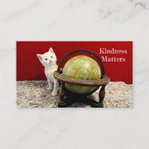 La bondad importa gracias a las tarjetas de visita