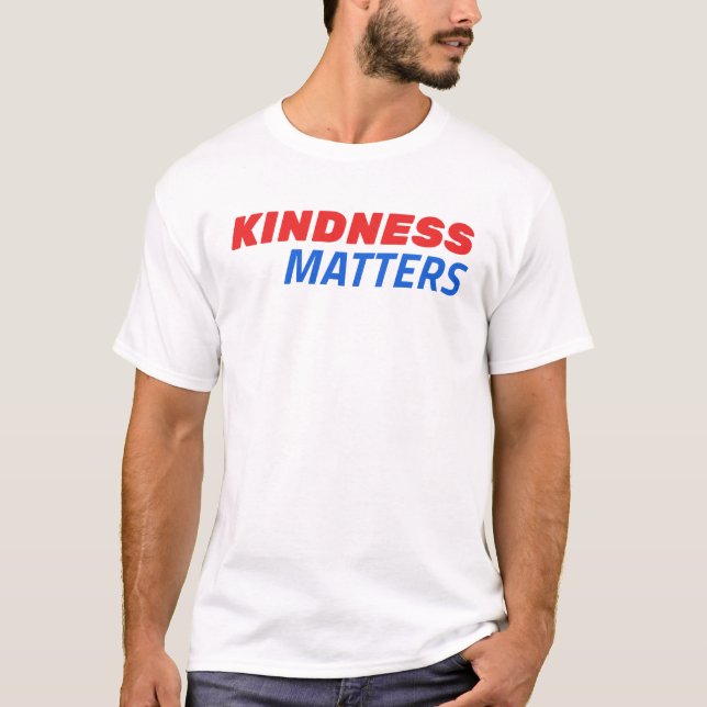 La bondad importa la camiseta de EE.UU. - Rojo y a (Anverso)