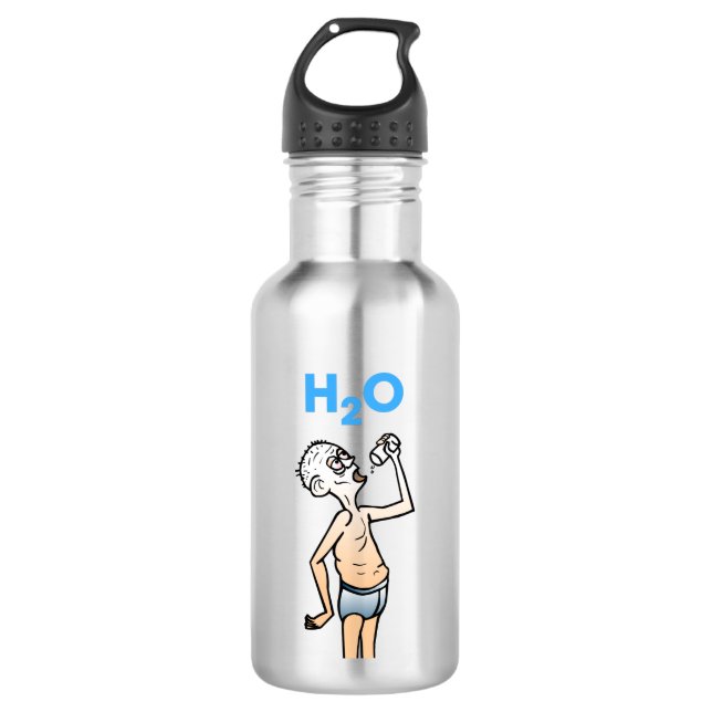 La botella de agua de 532 ml del hombre sediento (Anverso)