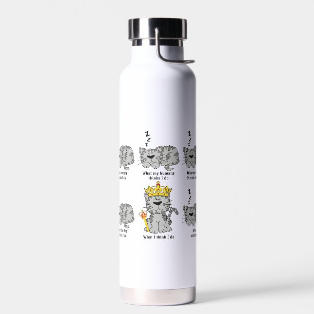 La botella de agua de acero inoxidable Cat (Izquierdo)