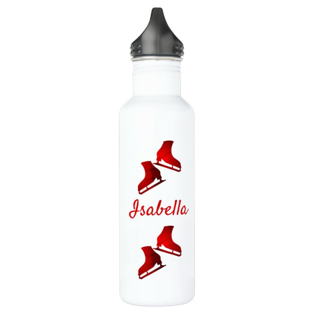 La botella de agua de hielo patina la figura patin (Izquierda)