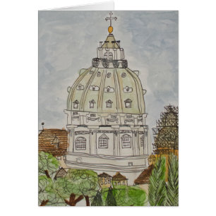 La bóveda de San Pedro, tarjeta de felicitación de