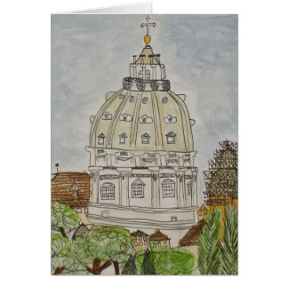 La bóveda de San Pedro, tarjeta de felicitación de