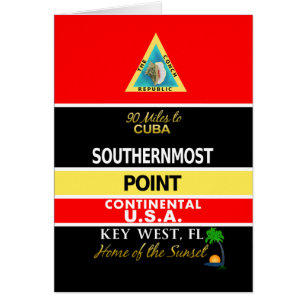 La boya más situada más al sur Key West del punto