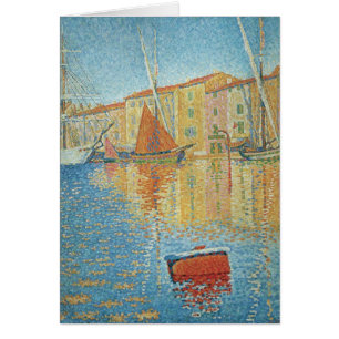 La Boya Roja de Paul Signac, Pointillismo Vintage