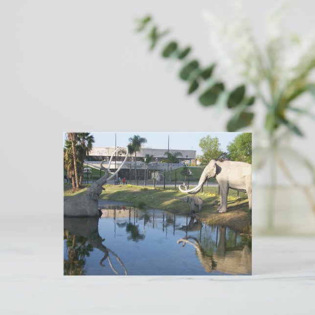 LA BREA TAR PITS #2 postal (Anverso de pie)