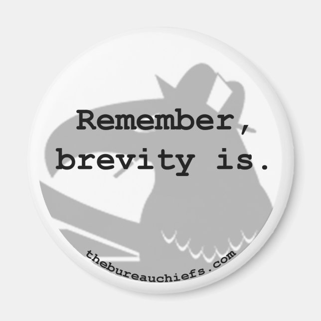 La brevedad es el imán (Frente)