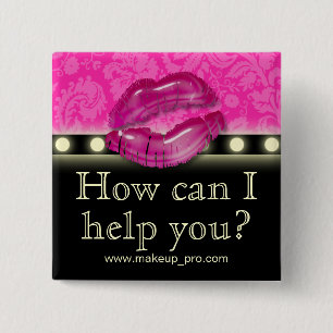 La broche del botón de la etiqueta del nombre del