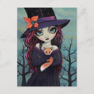 La bruja del zorro sonriente y la postal del zorro