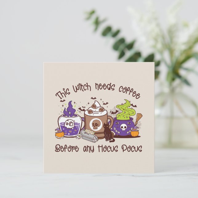 La bruja necesita café - El amante del café (Anverso de pie)