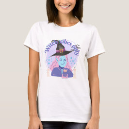 La bruja sólo vibra la camiseta estética de Hallow