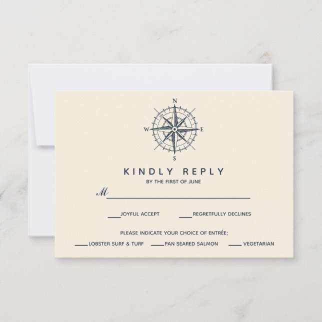 La brújula azul | Boda RSVP comida choise V2 (Anverso)