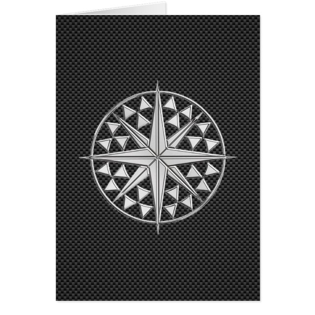 La brújula cromada de estrellas náuticas sobre la  (Frente)