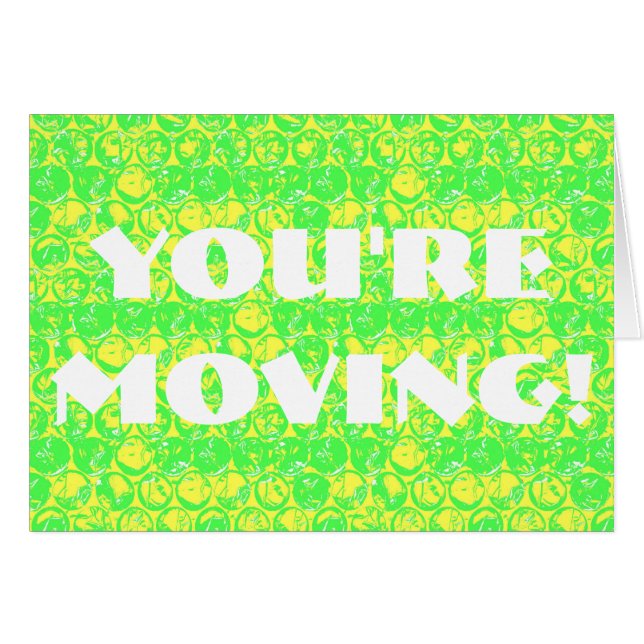 La burbuja de arte pop envuelve la tarjeta de cale (Anverso (Horizontal))