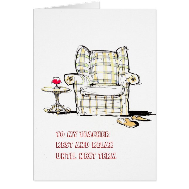 La butaca a mi resto del profesor, se relaja hasta (Frente)