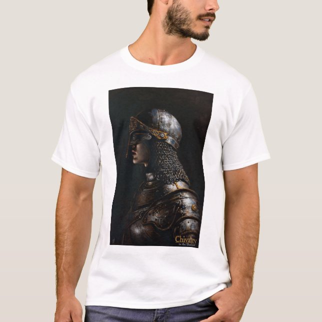 La caballería medieval de Knight en la camiseta de (Anverso)