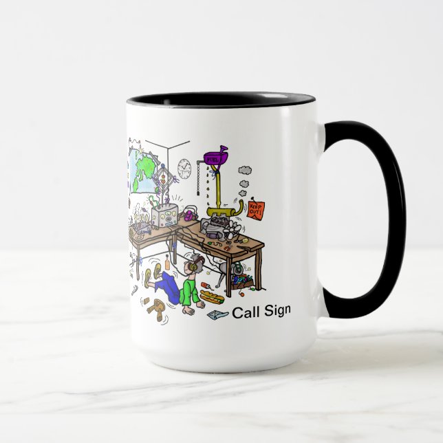 La cabaña sucede taza divertida del equipo de (Derecha)