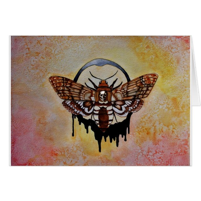 La cabeza de la muerte, Hawk Moth (Anverso (Horizontal))