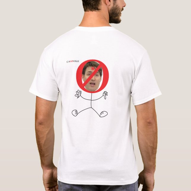 LA CABEZA DEL POTE DE CANOOGLE BOBBLE LA CAMISETA (Reverso)
