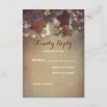 La caída de Borgoña deja tarjetas RSVP de matrimon