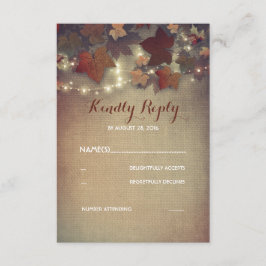 La caída de Borgoña deja tarjetas RSVP de matrimon