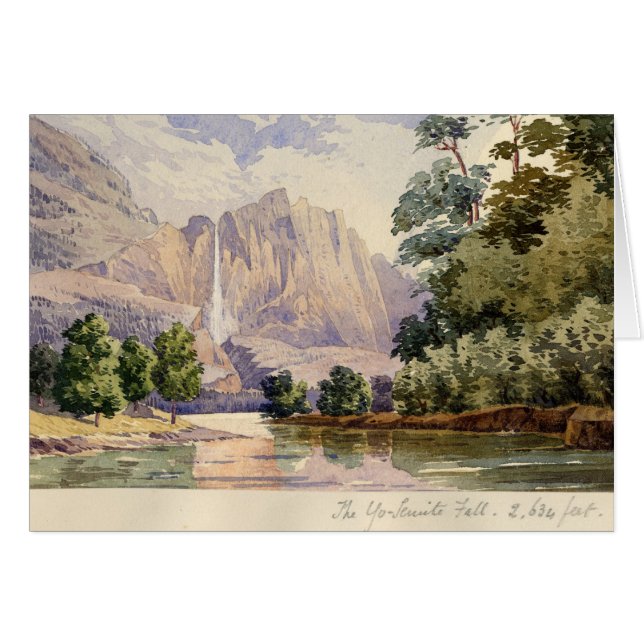 La caída de Yo-Semite. 2.634 pies (Anverso (Horizontal))