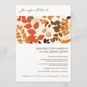 La caída deja la invitación de la boda del collage