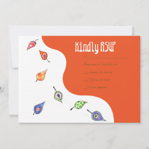 La caída deja pájaros y abejas con la tarjeta RSVP