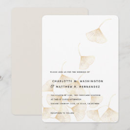 La caída del Ginkgo deja la invitación a la boda