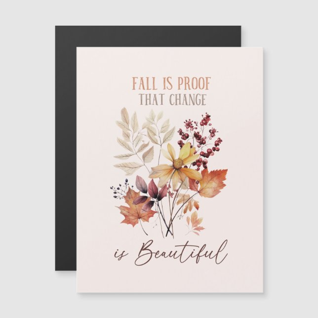 La Caída Es Prueba De Que El Cambio Es Hermoso Fol (Anverso/Reverso)