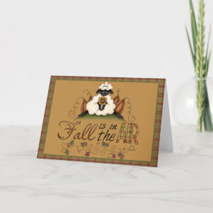 "La caída está en el aire" Tarjeta de felicitación