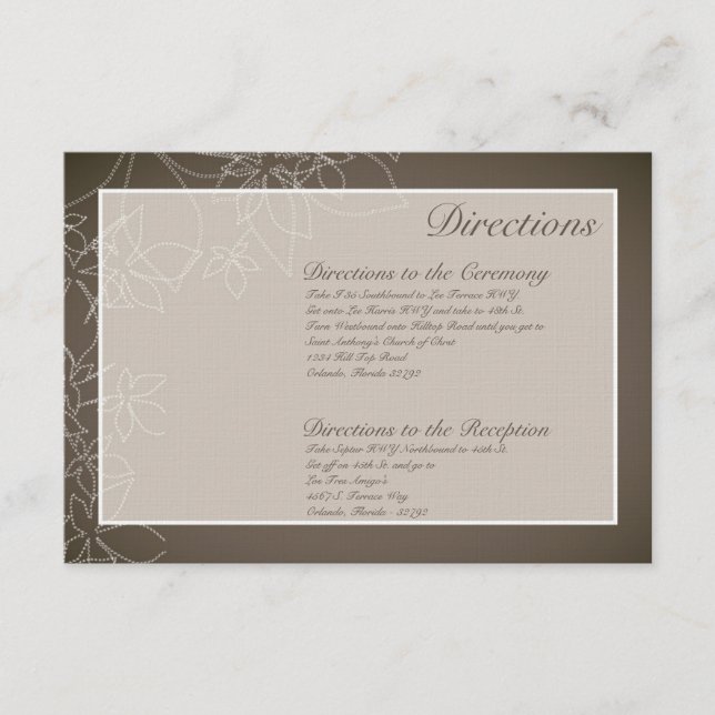 la caída floral del otoño de la tarjeta de las (Anverso)