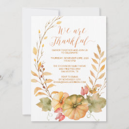 La caída rústica de la invitación de la acción de