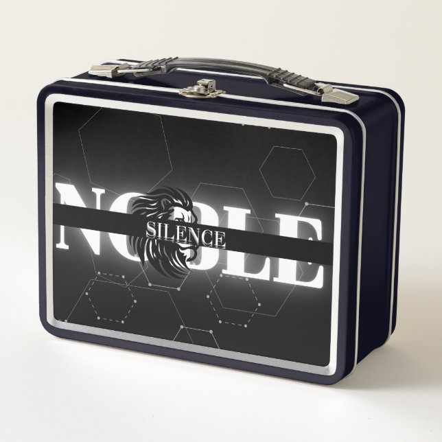 la caja de almuerzo de silencio noble (Anverso)