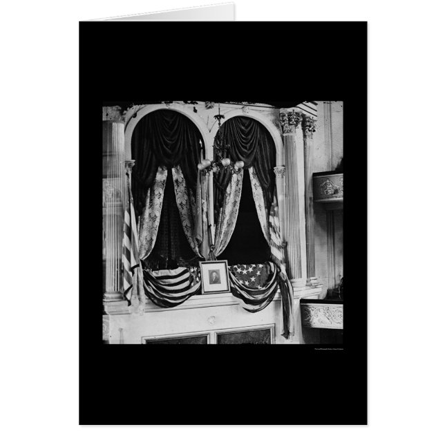 La caja de Lincoln en el teatro 1865 de Ford (Frente)