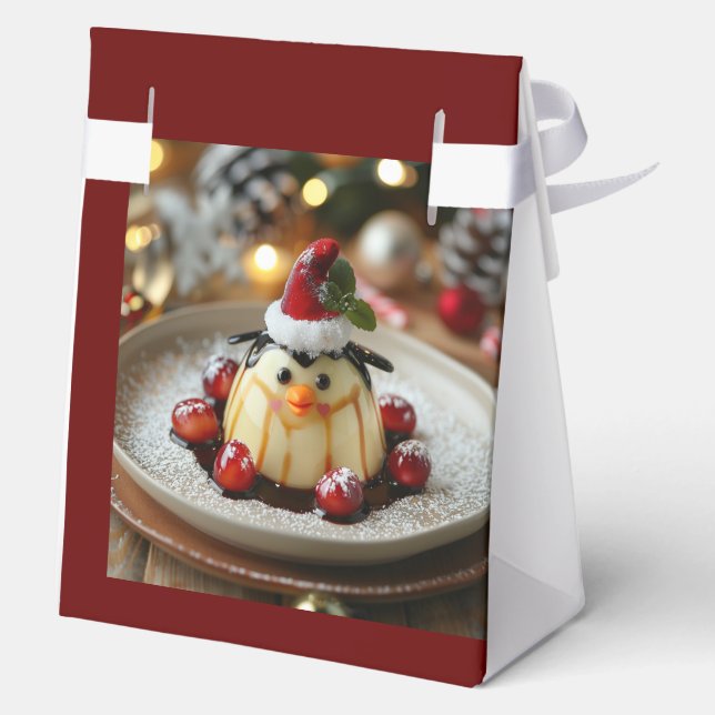 La caja del favor pingüino de los Navidades (Reverso )