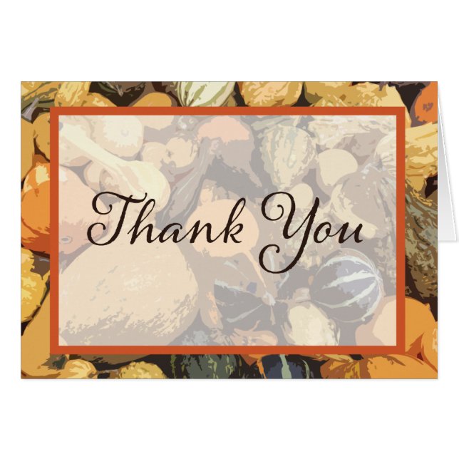 La calabaza adaptable de la caída le agradece (Anverso (Horizontal))