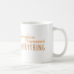 La calabaza condimentó todo taza de café