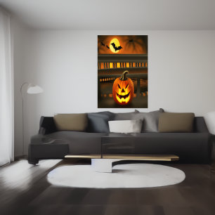 La calabaza feliz   Poster de arte de IA