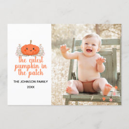 La calabaza más fina en la tarjeta fotográfica de 