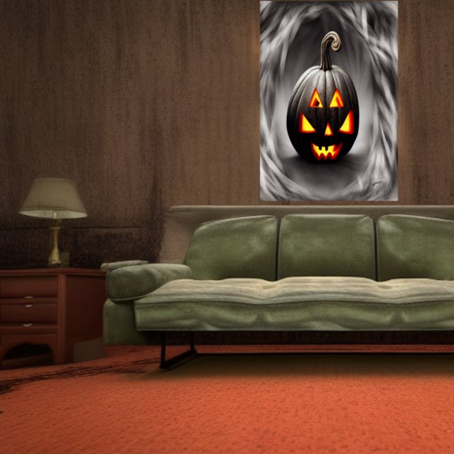 La calabaza negra | Poster de arte de IA (Subido por el creador)