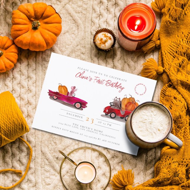 La Calabaza Pequeña Está Girando Una Invitación De (Subido por el creador)