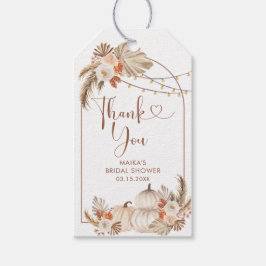 La calabaza rusa de boho se enamora etiqueta de ag