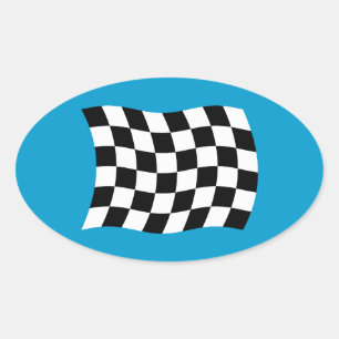 La Calcomanía de la Bandera de Cuadros