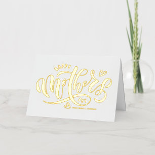 La caligrafía moderna feliz día de la madre