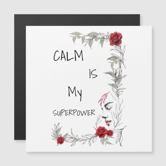 La calma es mi superpoder | Confianza en uno mismo (Anverso/Reverso)