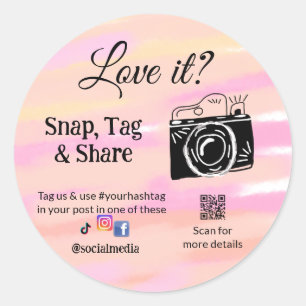 la cámara de acceso compartido de etiquetas instan