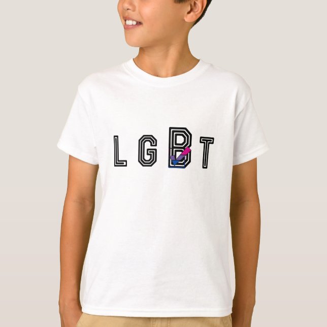 La camisa bisexual grande de la visibilidad de B (Anverso)