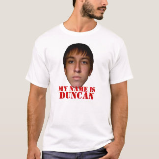 La camisa de 2010 hombres, mi nombre es Duncan
